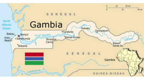Banjul Gambia map
