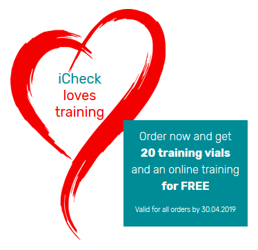 iCheck Loves Training: get your FREE vials and training now